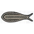 Capitol Importing Co 9 x 26 in. Jute Fish Rug - Black and Tan 63-9-93F
